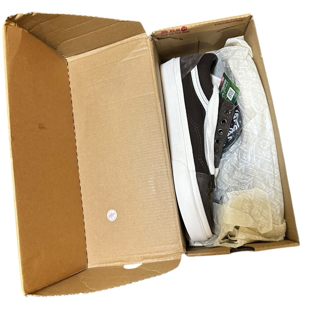 NIB NWT Vans OLD SKOOL OVERSIZED LACE Brown Suede Sneaker Shoe UNISEX M 8.5 W 10 - Picture 2 of 16